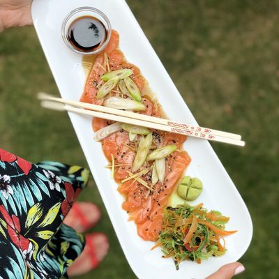 Recept na lososové sashimi